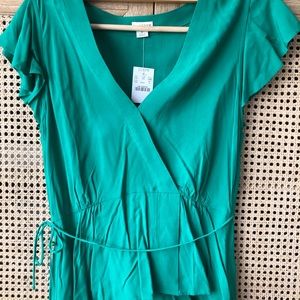 J Crew wrap top